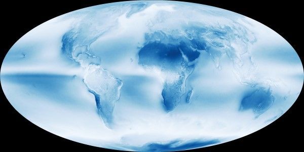 NASA составило карту "облачного атласа" мира