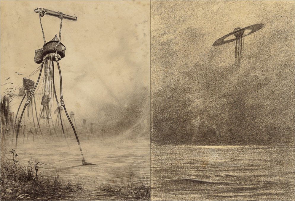 Марс атакует: таким бразильский художник увидел вторжение на Землю в 1906 году