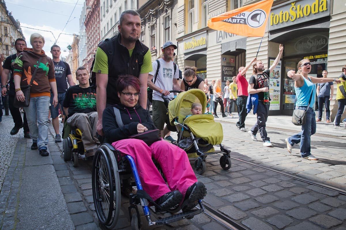 Марш за легализацию марихуаны в Праге