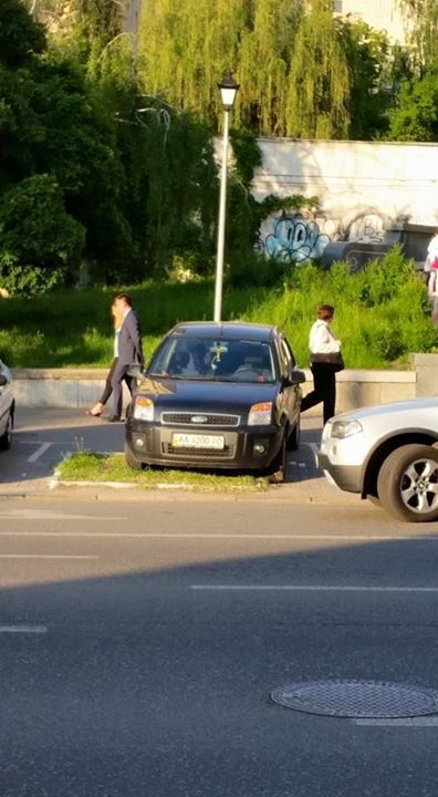 "Герой парковки" устроил "фордопастбище" в центре Киева