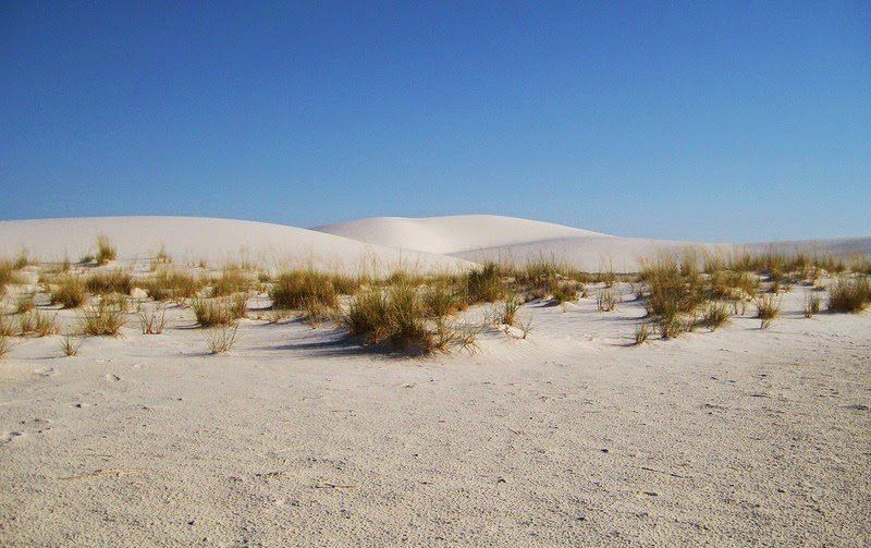 Уникальная гипсовая пустыня белого песка