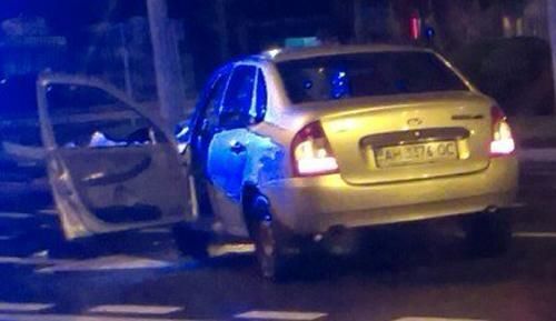 ДТП в Донецке: пьяные террористы убили водителя такси. Фотофакт