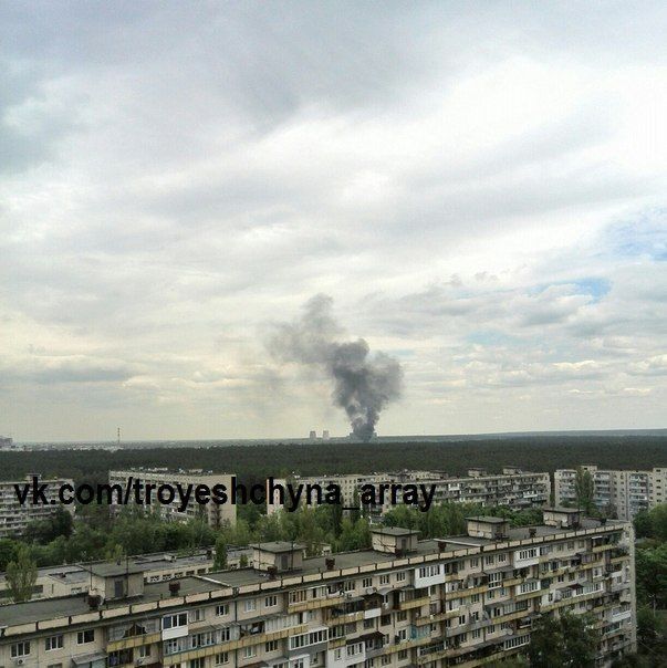 В Киеве возле ТЭЦ произошел крупный пожар