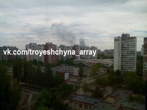 В Киеве возле ТЭЦ произошел крупный пожар