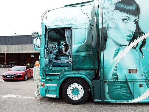 Особенности скандинавского тюнинга грузовиков. Фото