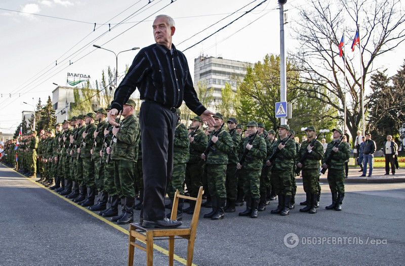 Как оккупированный Донецк готовится к параду