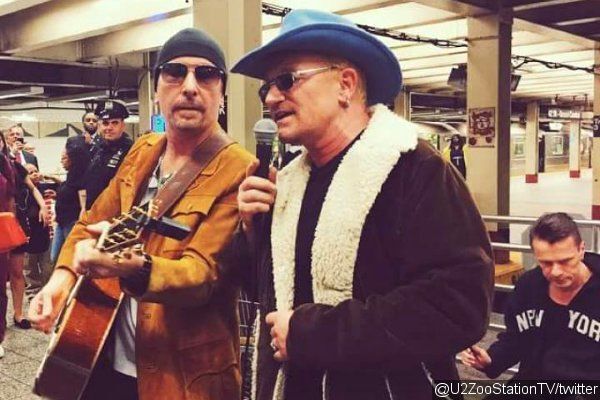 Группа U2 стала уличной бандой и сыграла в метро