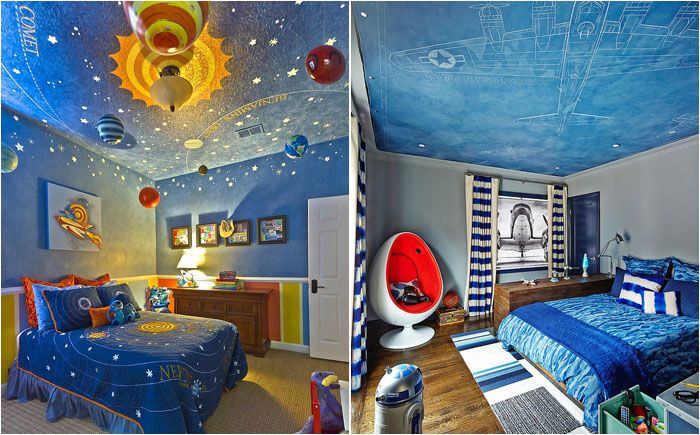 20 потрясающих потолков для детской комнаты: небо, под которым хочется просыпаться