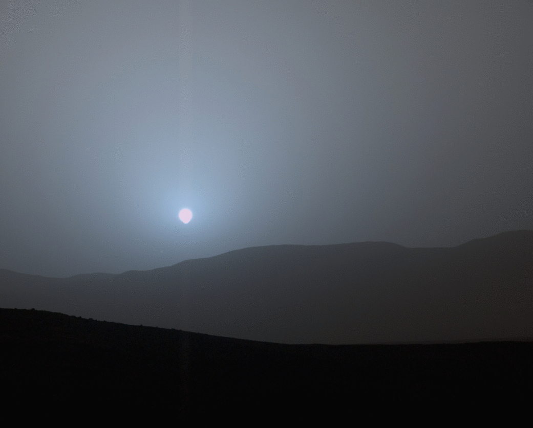 Это фантастика! Curiosity снял видео голубого заката на Марсе