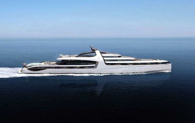 Новая итальянская супер-яхта — настоящий плавучий дворец