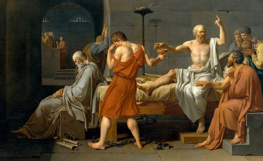 Картина Давида Смерть Сократа