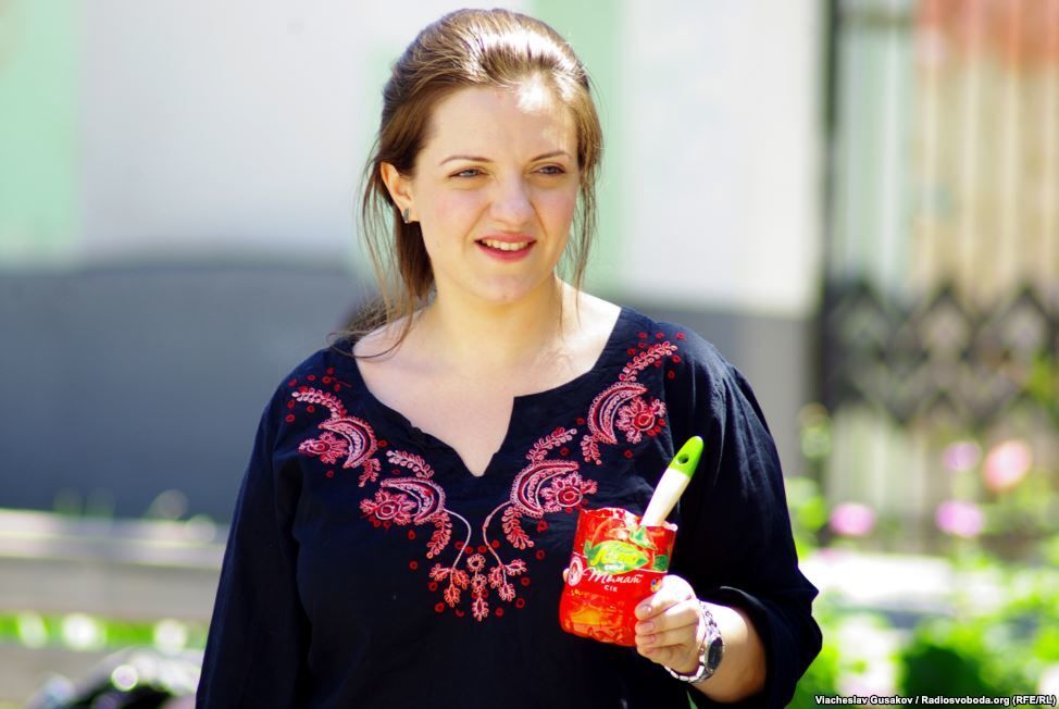 В Херсоне появился "вышитый" тротуар: фото работы