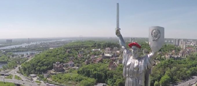 Киев с высоты птичьего полета: опубликовано свежее видео 