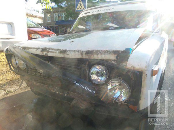 Милицейское ДТП в Одессе: водитель оперативно снял служебные номера