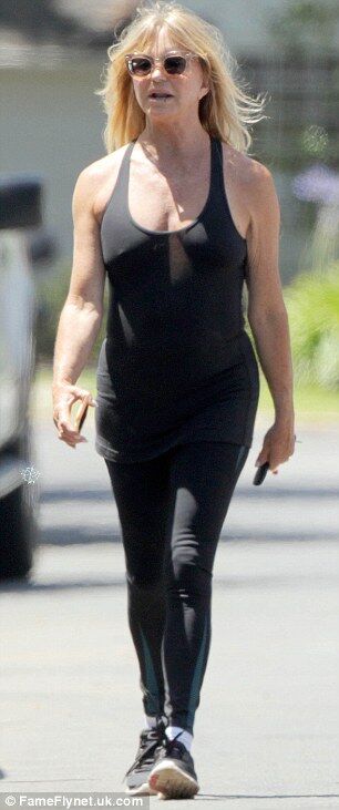 69-летняя голливудская звезда Голди Хоун появилась на публике без бюстгальтера