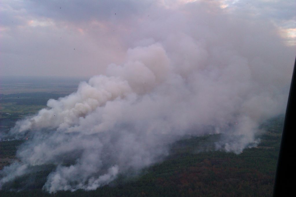 У Чорнобилі спалахнула пожежа: горять близько 130 гектарів