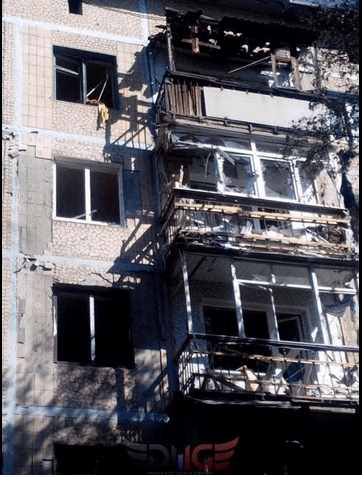 Атака терористів на Горлівку: зруйновано 10 житлових будинків
