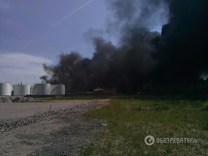 Пожар в Василькове: опубликовано видео с высоты птичьего полета