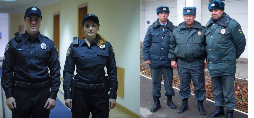 Українські копи проти російських поліцейських: красномовні фото