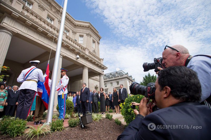 У Вашингтоні підняли прапор Куби: фото- і відеофакт