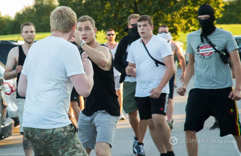 Вболівальники влаштували дике побоїще на футбольному матчі в Австрії