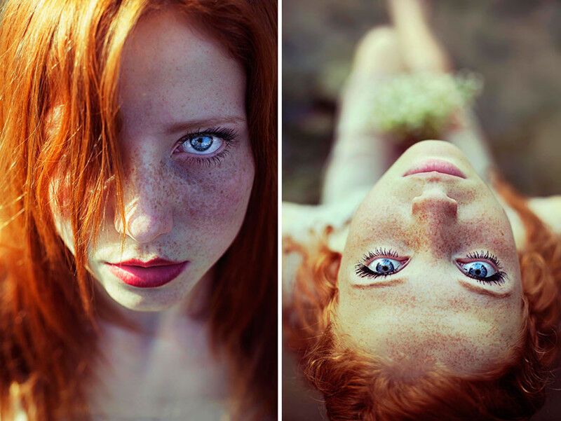 "Поцелуй солнца": поразительные фото огненно-рыжих женщин