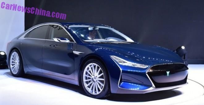 Китайцы подделали будущую Tesla! Фото модели