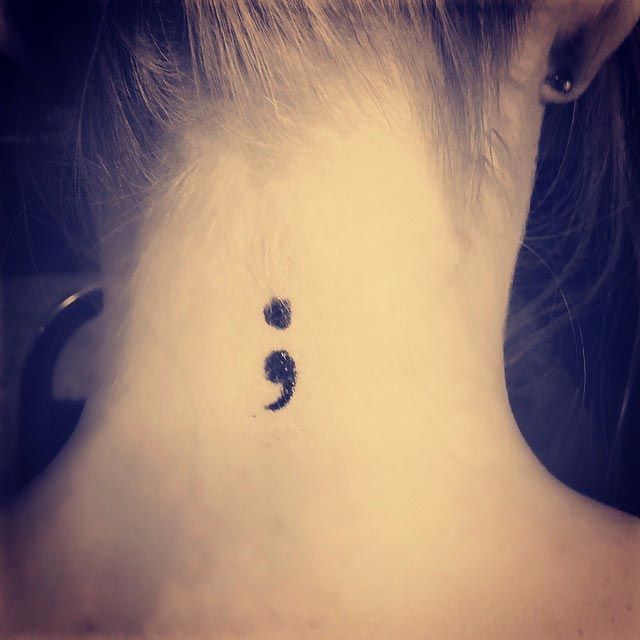 Это не конец: почему люди во всем мире делают тату "точка с запятой"