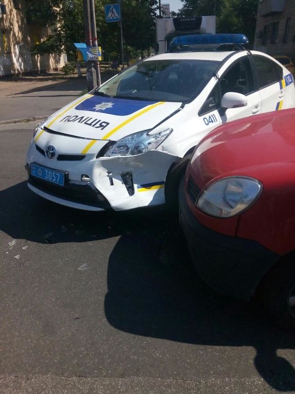 Киевские полицейские стали участниками аварии