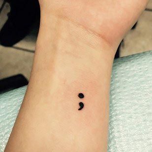 Это не конец: почему люди во всем мире делают тату "точка с запятой"