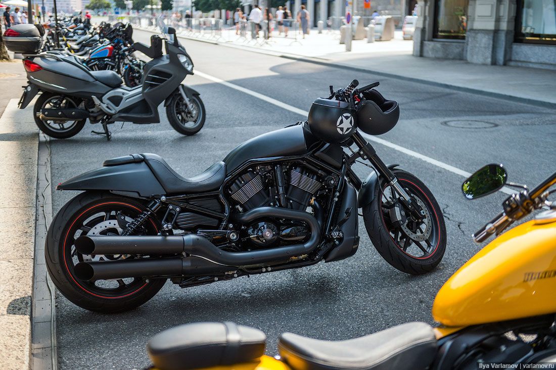 Фестиваль владельцев Harley-Davidson в Швейцарии