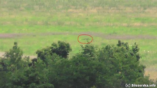 Полз, но не дополз: бойцы "Правого сектора" показали уничтоженного снайпера российских террористов