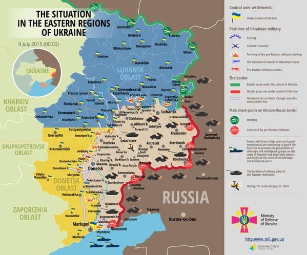 Терористи обстріляли селище в 10 км від лінії фронту: карта АТО