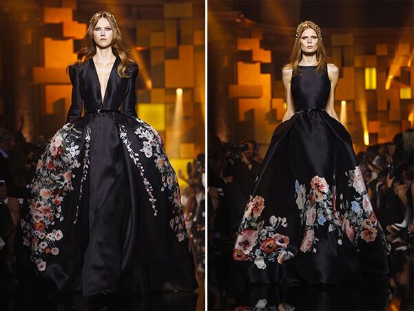 Elie Saab показал в Париже золотое свадебное платье, от которого захватывает дух