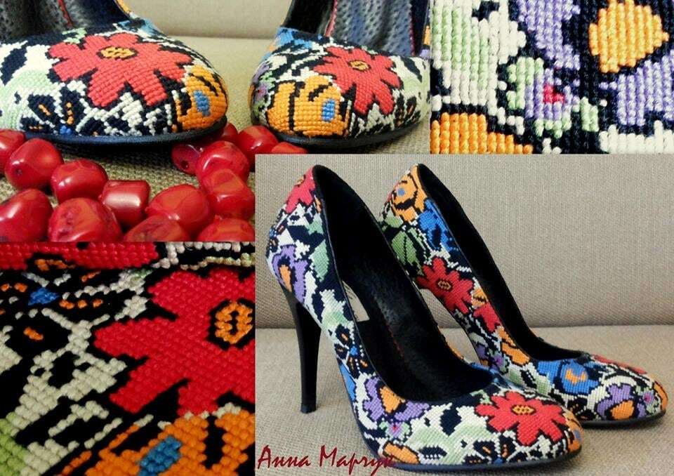 Туфли-вышиванки от украинской мастерицы покорили сердца модниц по всему миру
