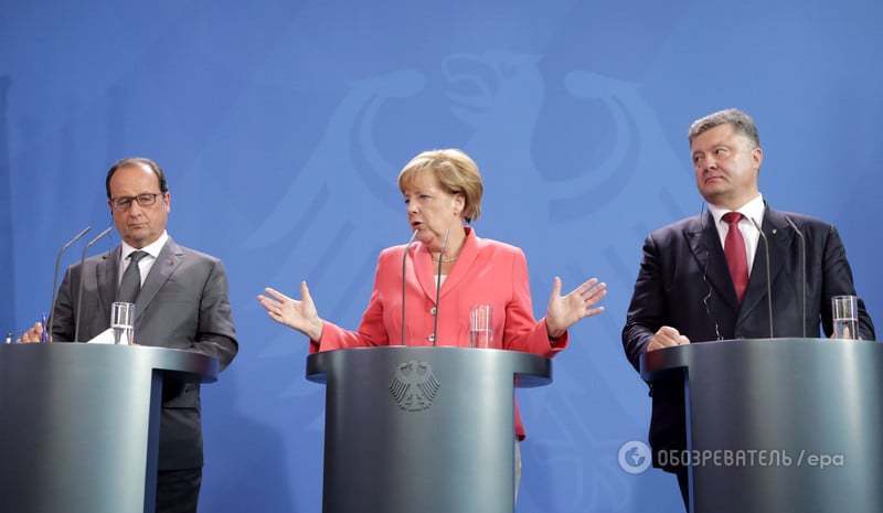 В Берлине прошли переговоры Порошенко, Меркель и Олланда: первые итоги