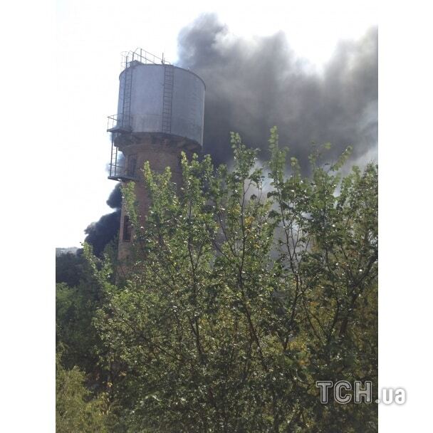 Пожар в Буче начался со взрывов