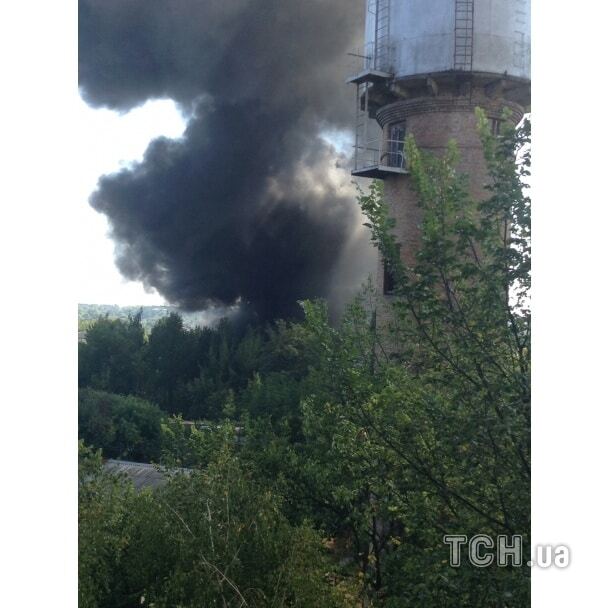 Пожар в Буче начался со взрывов