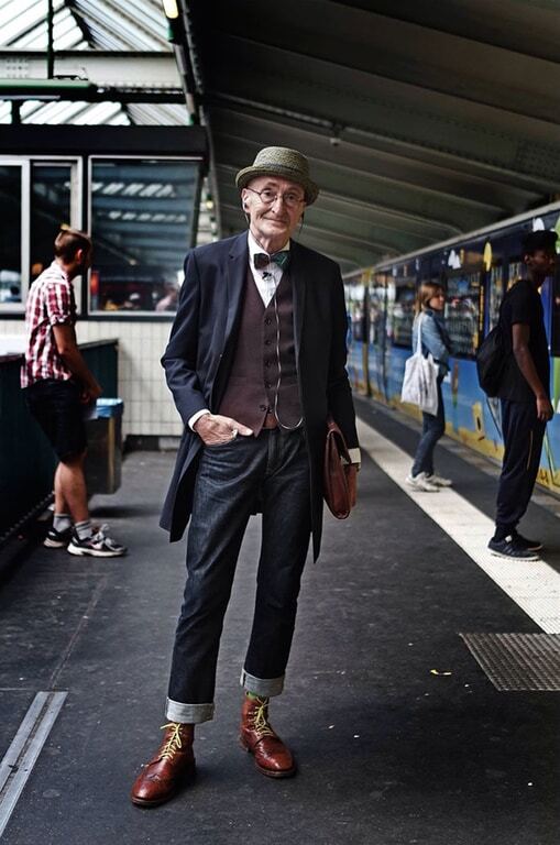 Берлинский дедушка знает, как выглядеть стильно: фото престарелого модника