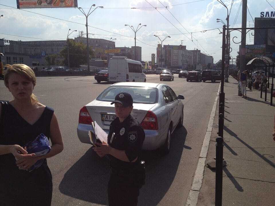 В Киеве "героиня парковки" стала жертвой нового закона про полицию