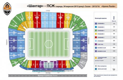 Стала відома вартість квитків на матч "Шахтар" - ПСЖ