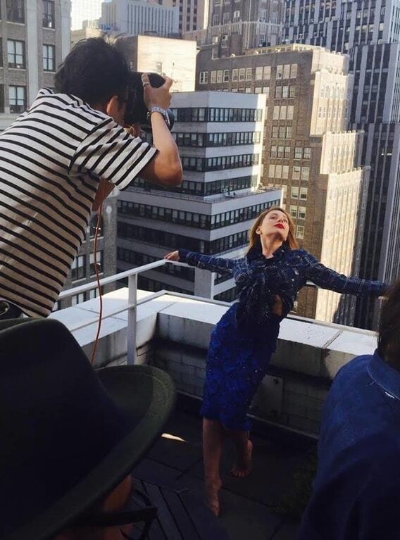 Тина Кароль снялась в уникальной фотосессии на крыше небоскреба в Нью-Йорке 