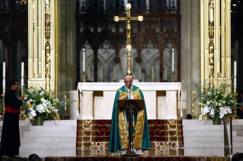 Как творится история: Папа Франциск прилетел в Нью-Йорк для выступления в ООН