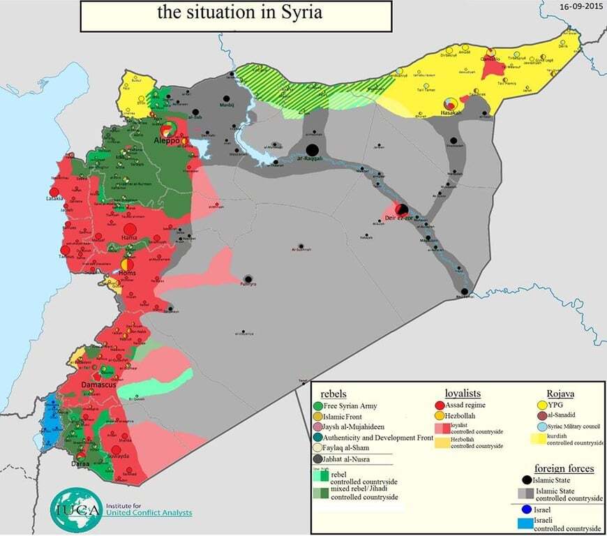 Хто і де закріпився в Сирії: опублікована карта конфлікту