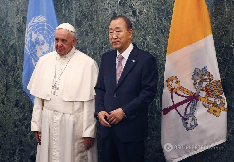 Папа Франциск в ООН. Онлайн-трансляція