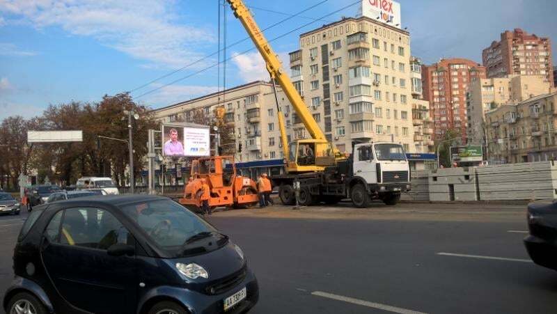 В центре Киева ремонт спровоцировал 6-километровую пробку