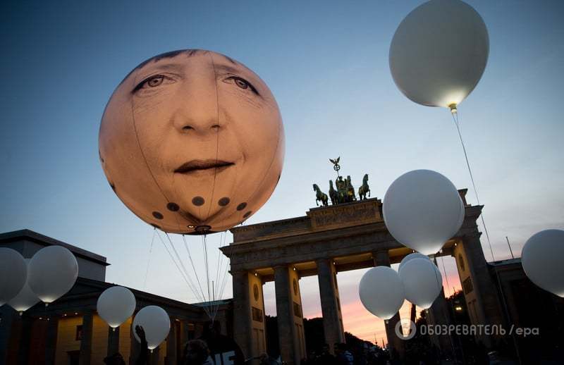 В Берлине увидели "летающую" в небе Меркель: опубликованы фото
