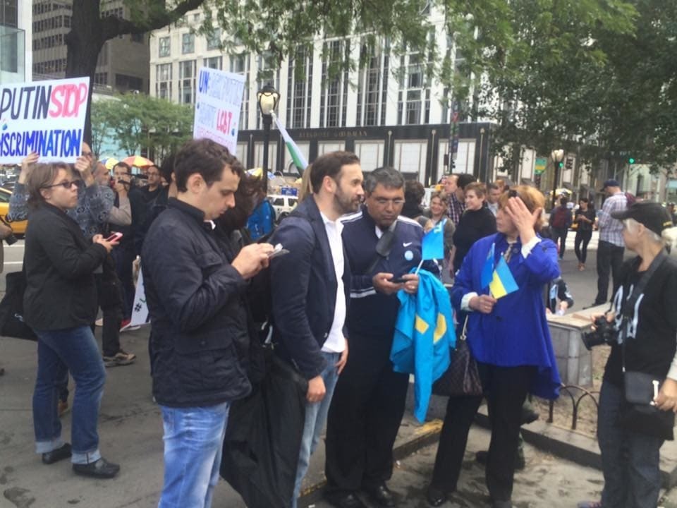 Путін, пішов геть! Нью-Йорк почав протест проти агресії Росії. Фоторепортаж