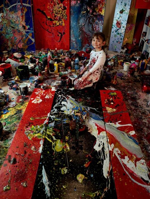 Потрясающие картины самой юной художницы в мире