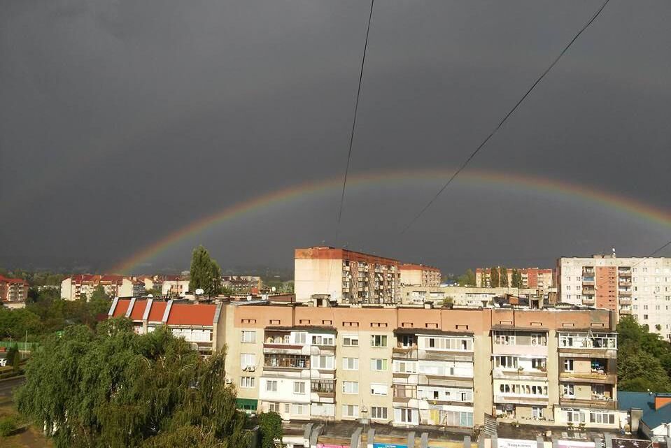 Над Ужгородом появилась двойная радуга: опубликованы фото